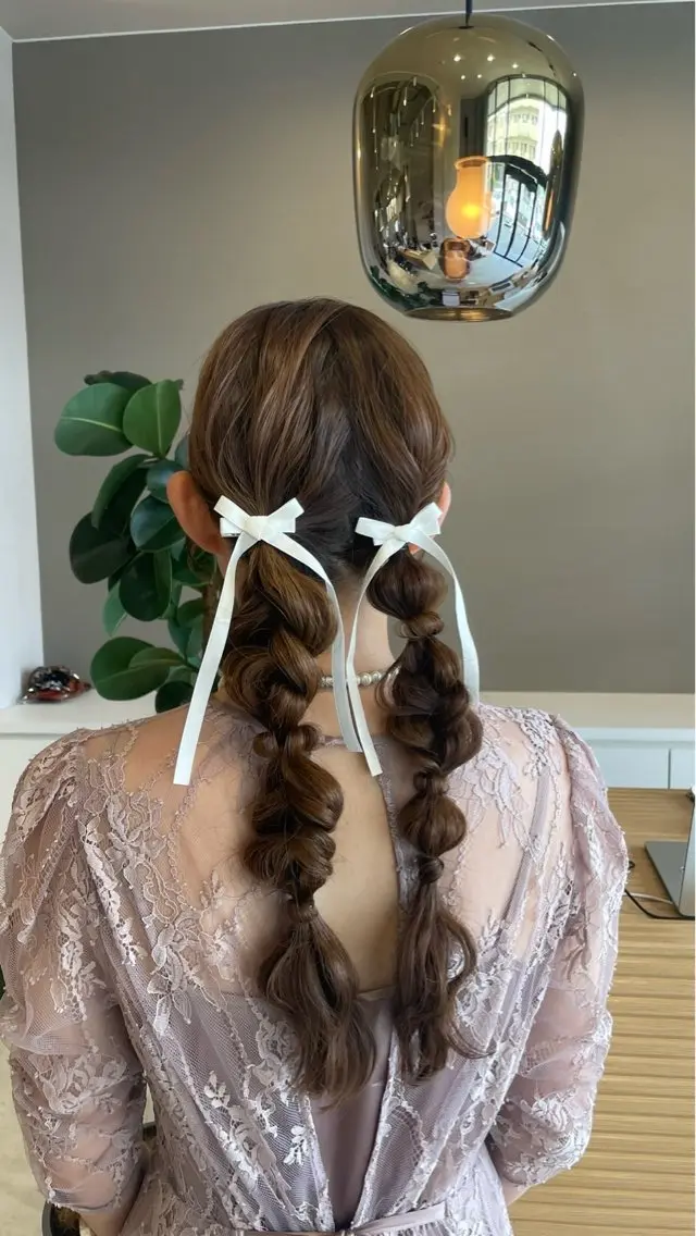 🌈【ハーフアップ】🌈1日2名限定クーポン🪅の写真
