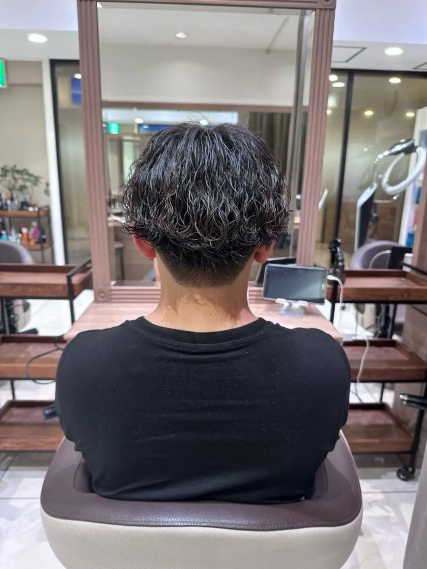 カット+メンズパーマ(波巻き)※施術時間約2時間半の写真