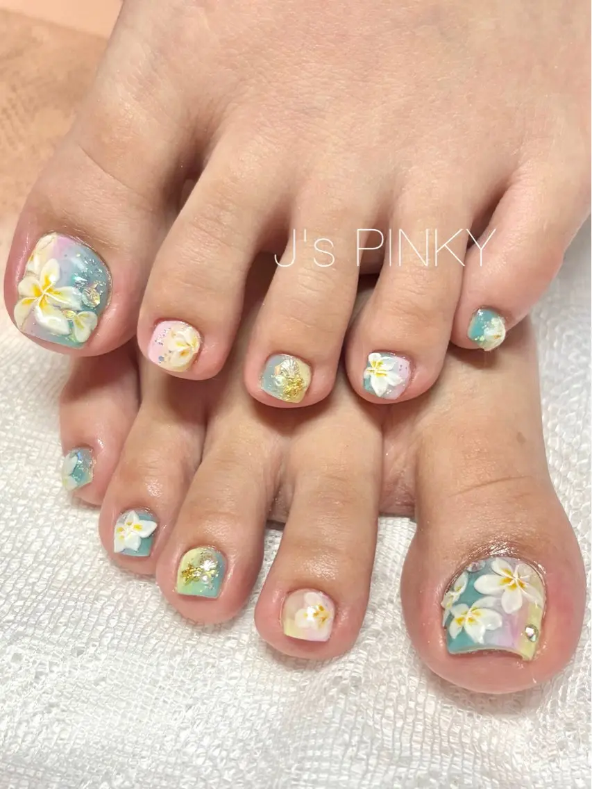 ネイル フットネイル jspinky rioのネイルデザイン