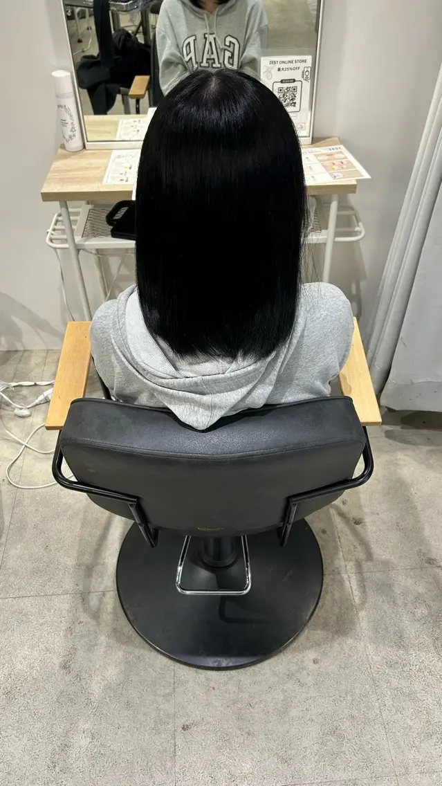 ミディアム カラー ヘアカラー トリートメント himari💜 暖色/レイヤーカットのヘアスタイル