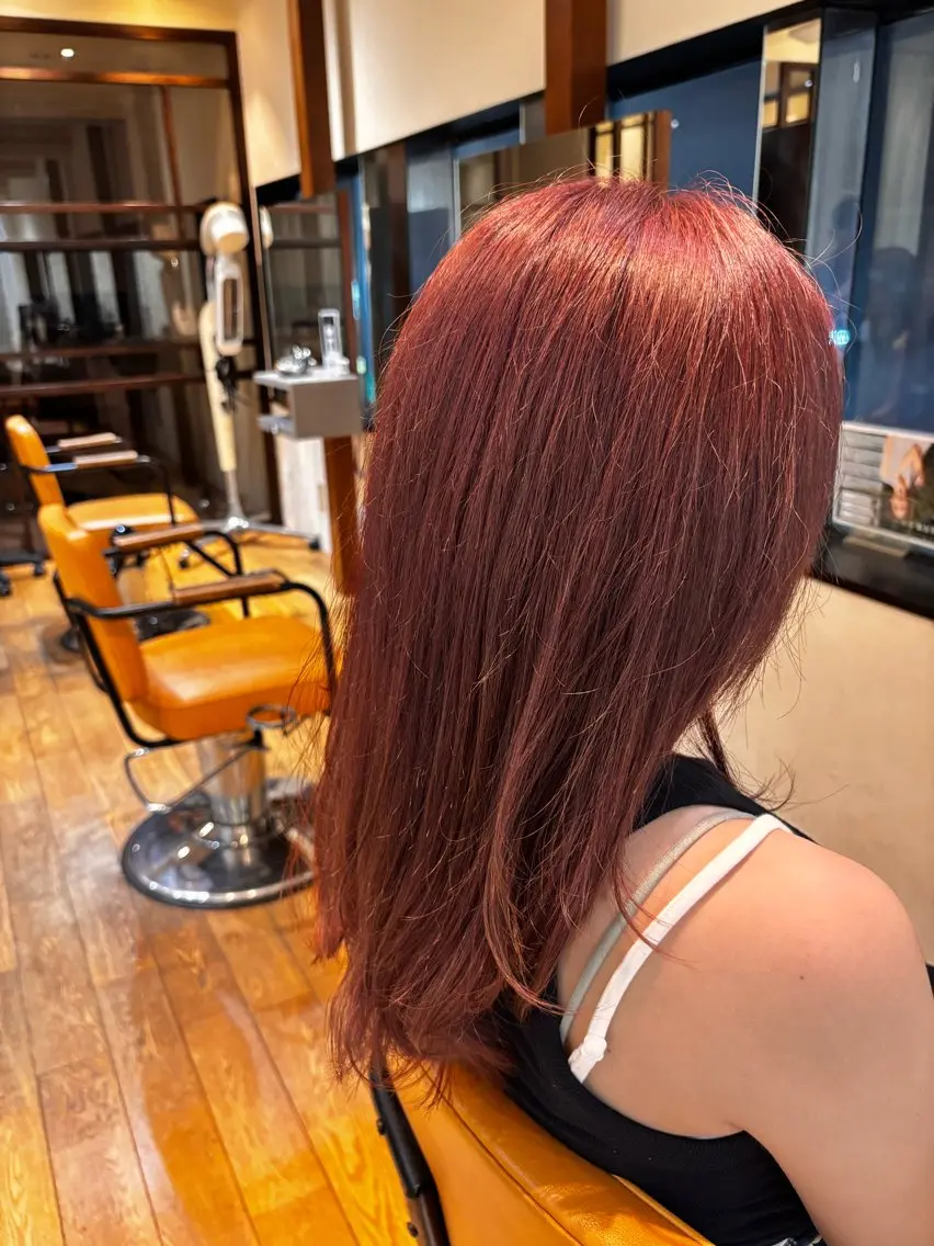 カラー CLAPSコハク モデル募集のヘアスタイル