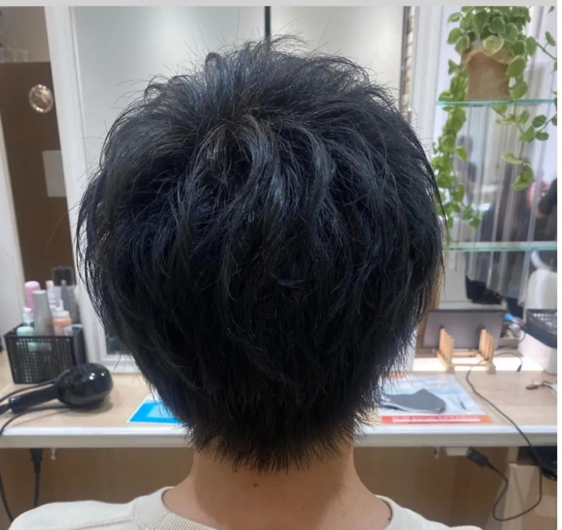 ショート カラー パーマ メンズ 🩵波巻き/ツイスパ HARU💎のヘアスタイル
