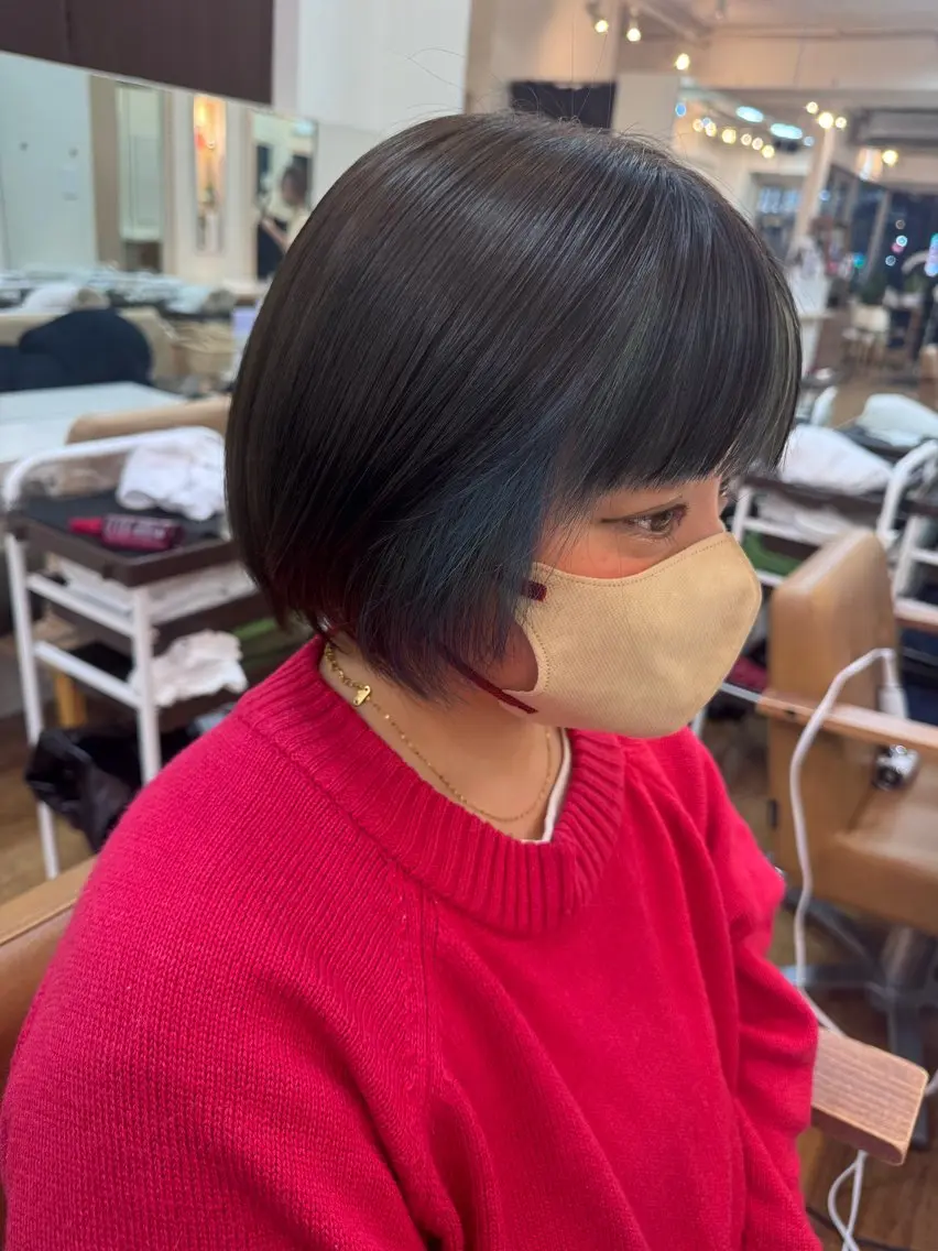 ショート ヘアカラー 森 千明のヘアスタイル