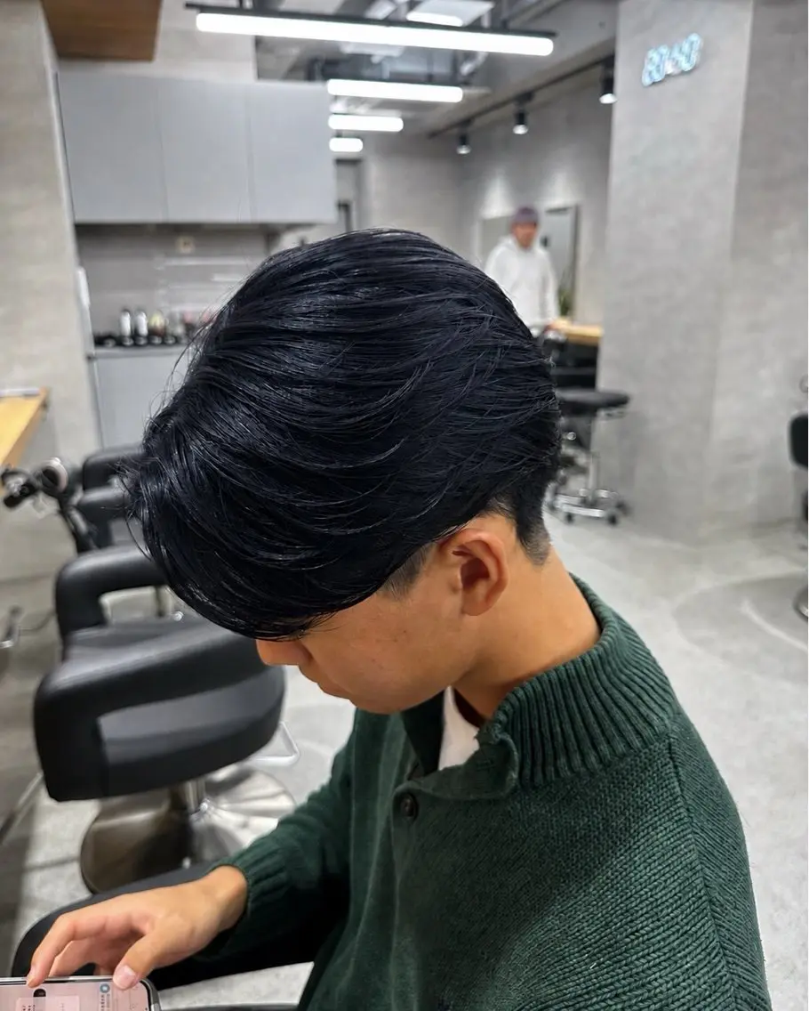 ミディアム カラー メンズ ミディアムパーマ メンズ韓国風 メンズパーマ 韓国風ヘア カット ヘアカラー 🇰🇷韓国ヘア/ パーマ特化🦋ヒロトのヘアスタイル