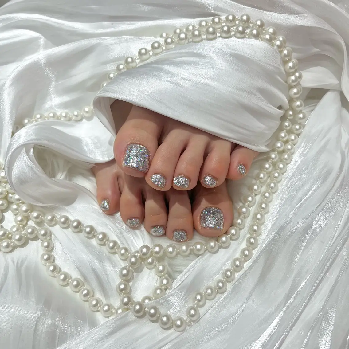 🔰口コミ記入必須【jr】FOOT🍒オフあり🍒親指2本アート(フットバス込み)の写真