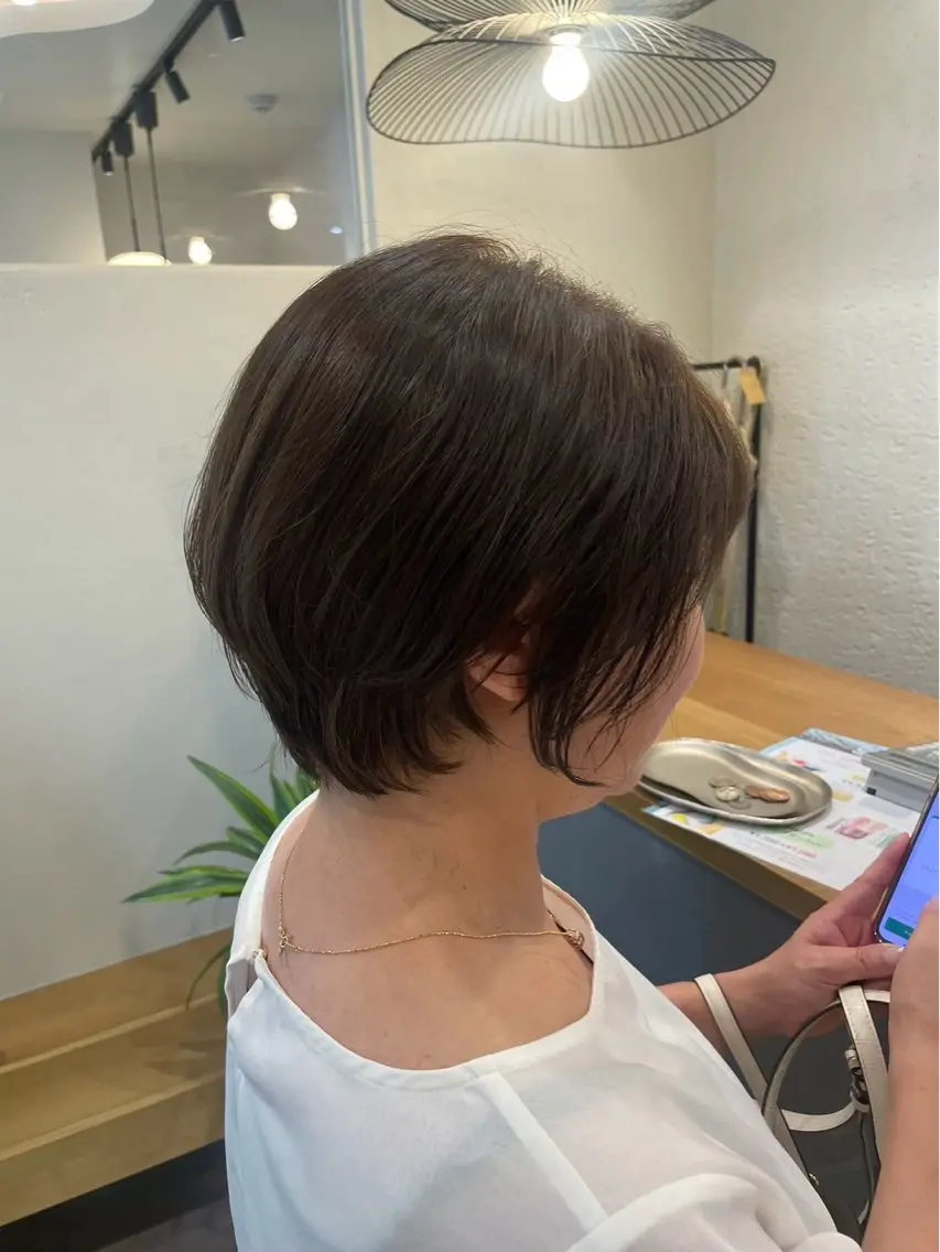 ショート カラー 丸みショート ショートヘア カット ヘアカラー トリートメント 大船/レイヤーカット Kananiのヘアスタイル