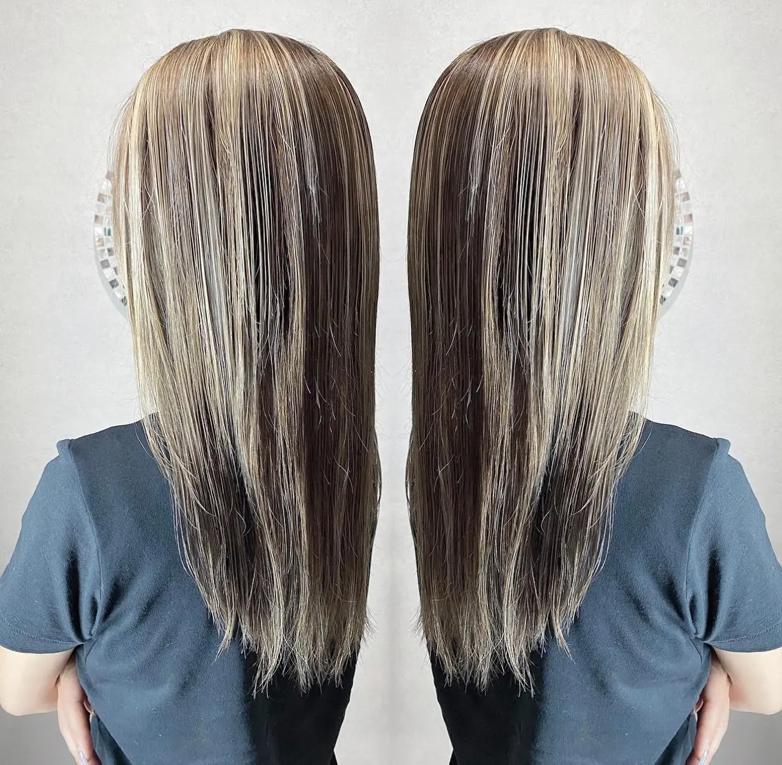 ロング ハイライト ヘアカラー Designer EGGのマツエク・マツパデザイン