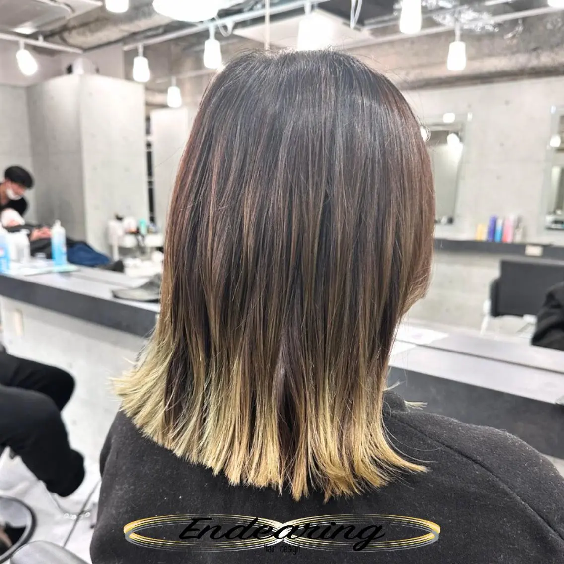 カラー ブリーチ ダブルカラー ハイライトカラー カット ヘアカラー トリートメント Endearing 銀座/レイヤーカットのヘアスタイル