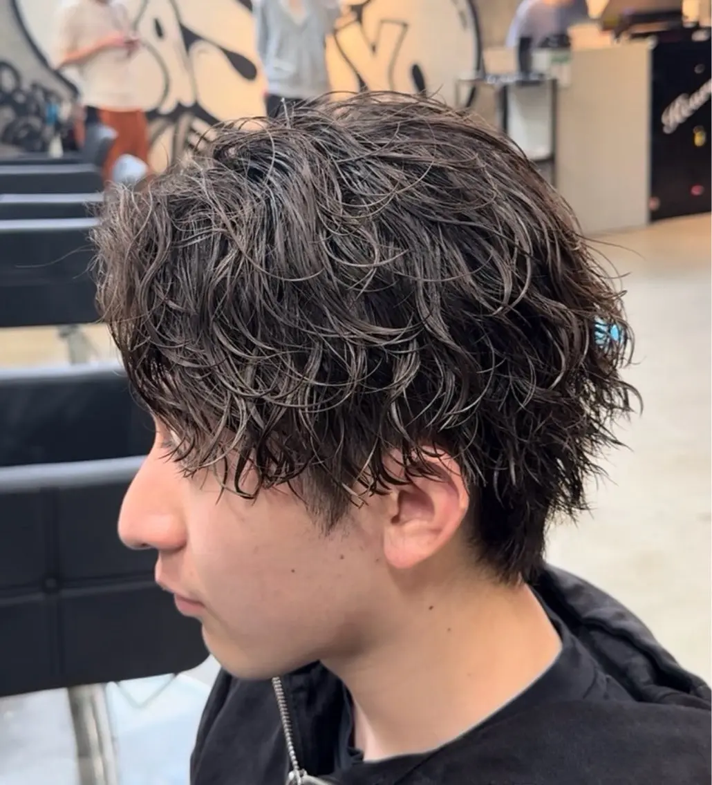 パーマ メンズ カット パーマ Kearny 上野 まいかのヘアスタイル