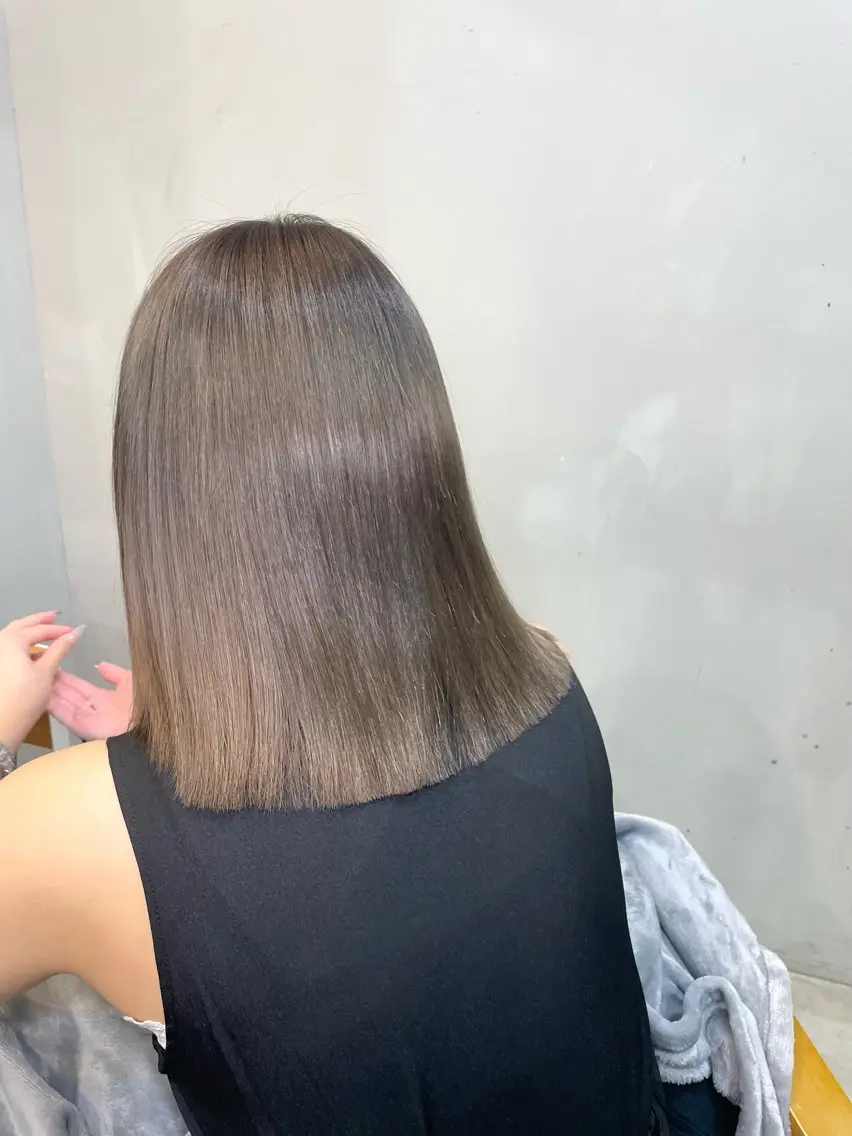 ショート 切りっぱなしボブ ボブ 伊藤 実悠/豊橋/ 髪質改善カラーのヘアスタイル