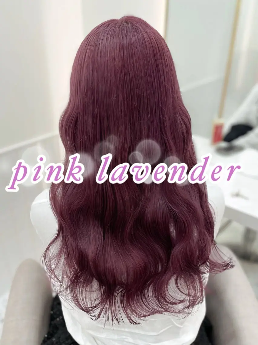 ロング カラー ブリーチ ラベンダーカラー ピンクカラー ピンクラベンダー いぶきゆう 栄/カットモデルのヘアスタイル