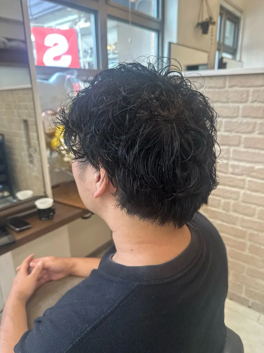 パーマ メンズ カット パーマ 🩷 YUMIのヘアスタイル