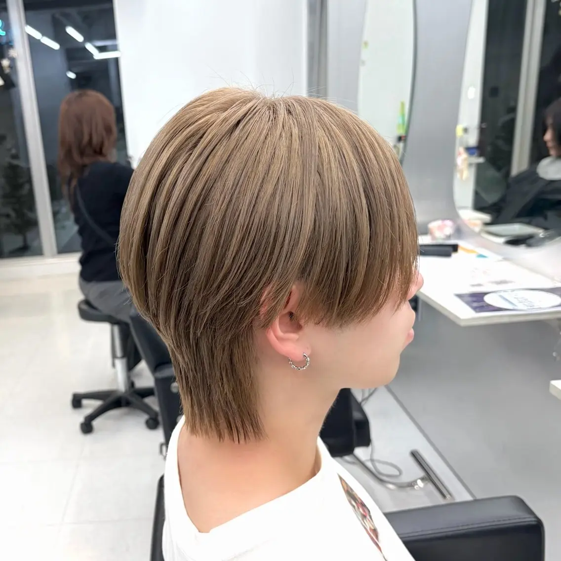 ミディアム カラー メンズ カット ヘアカラー トリートメント ʜᴀʀᴜᴋᴀ♱メンズ ウルフ/ブリーチのヘアスタイル