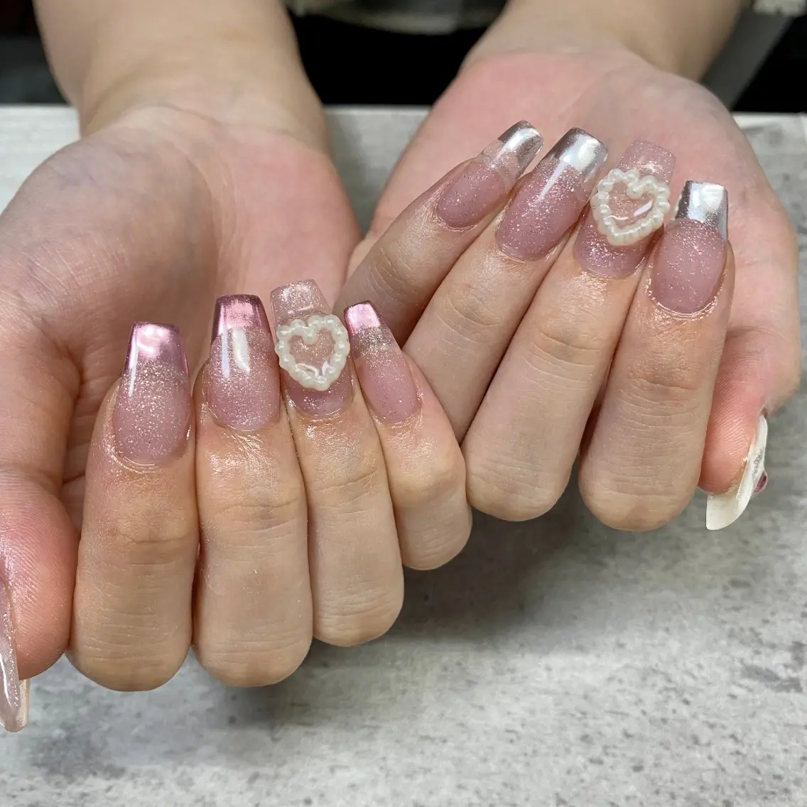 ネイル 長さ出し 持ち込み ハンドネイル Miley nailのネイルデザイン