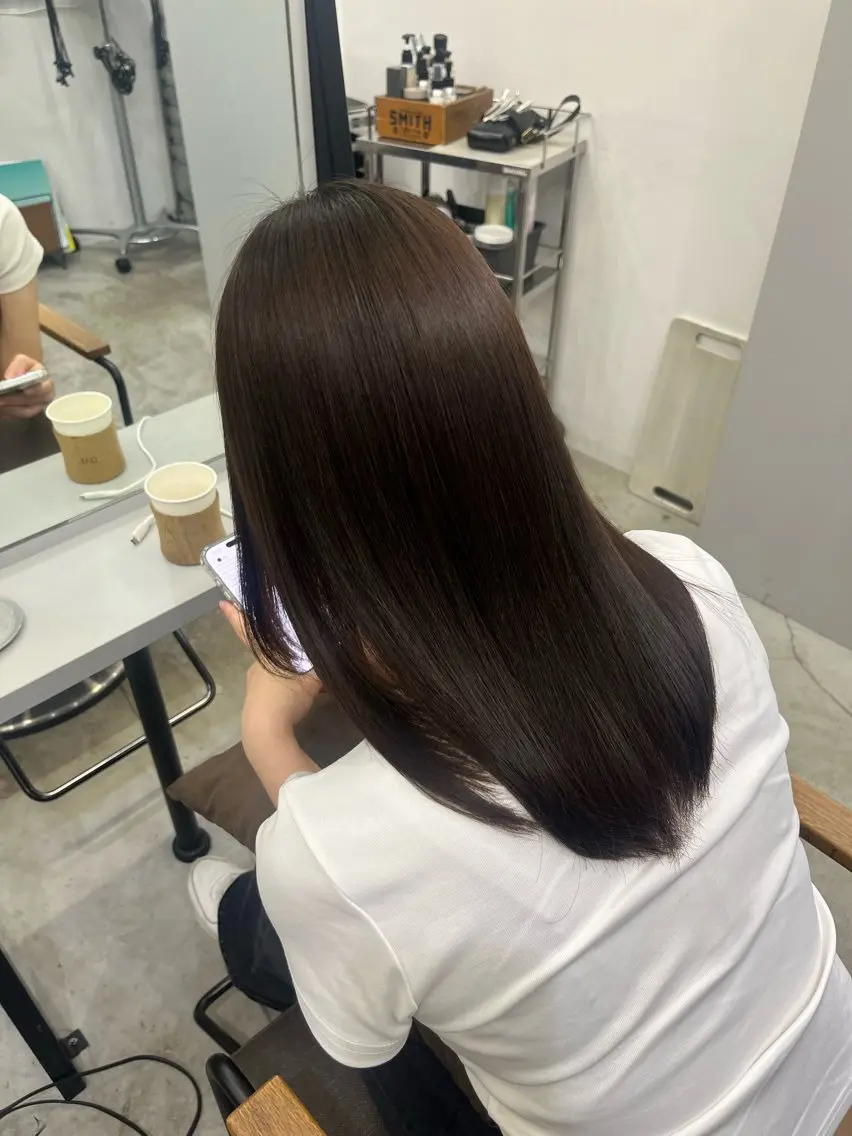 ロング パーマ 縮毛矯正 トリートメント 髪のお悩み解決✨️ 美髪縮毛🍒リオ🍒のヘアスタイル