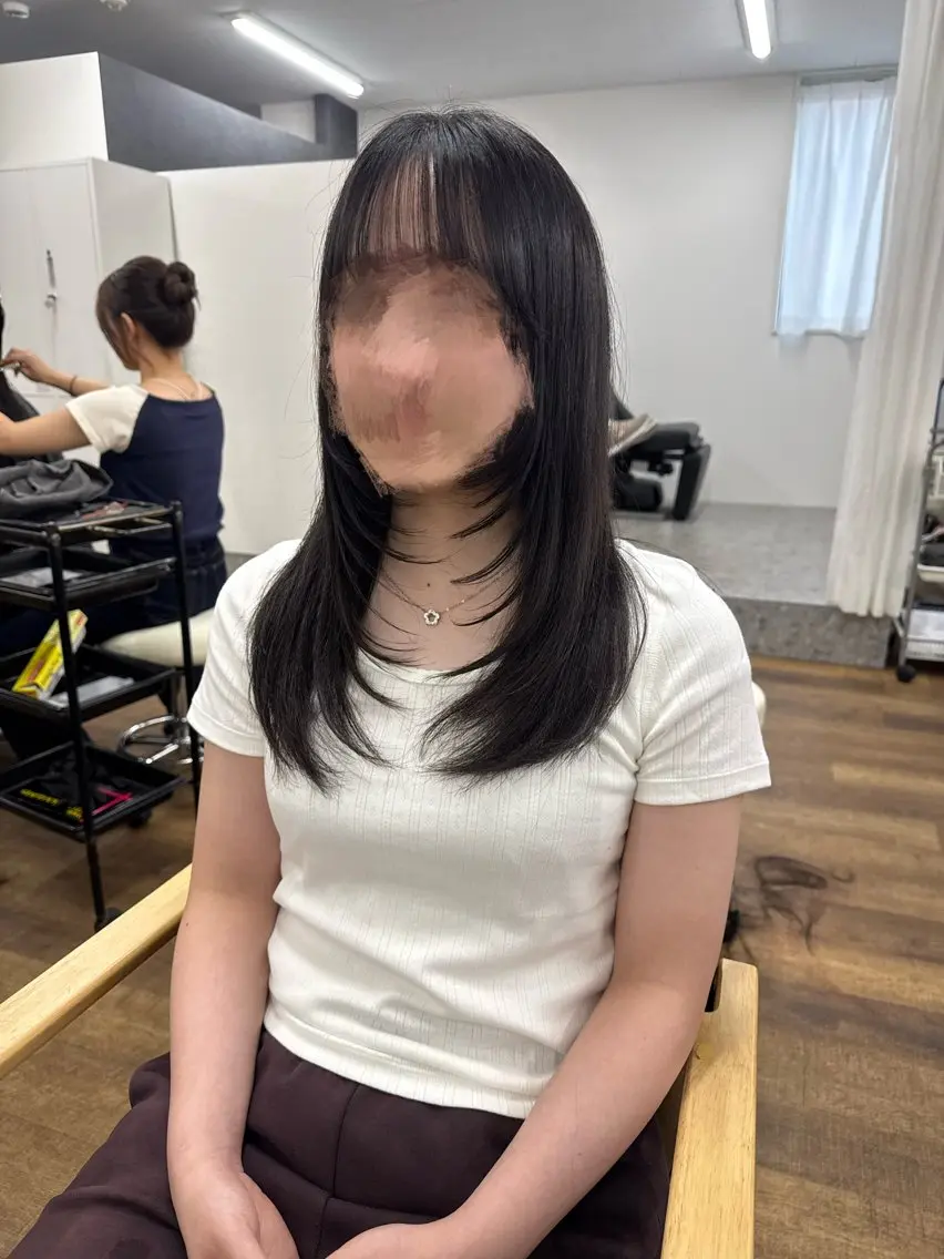 セミロング レイヤーカット カット カナ-YUCCA- モデル様募集中のヘアスタイル
