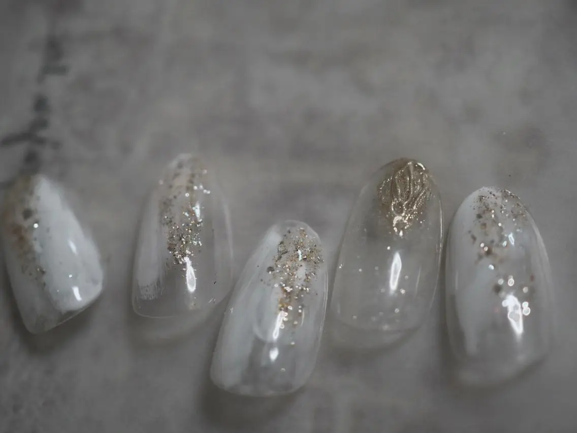 ネイル シンプルネイル 春ネイル kiki nail &brow二子玉川のネイルデザイン