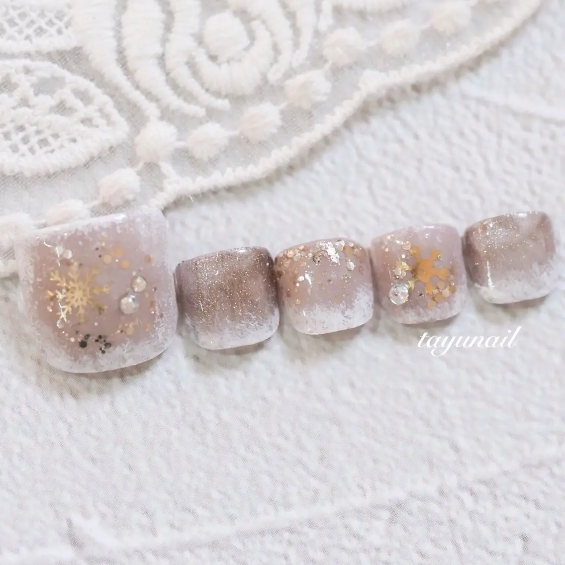 ネイル フットネイル ジェルネイル パラジェル ネイルサロン 【たゆnail】のネイルデザイン