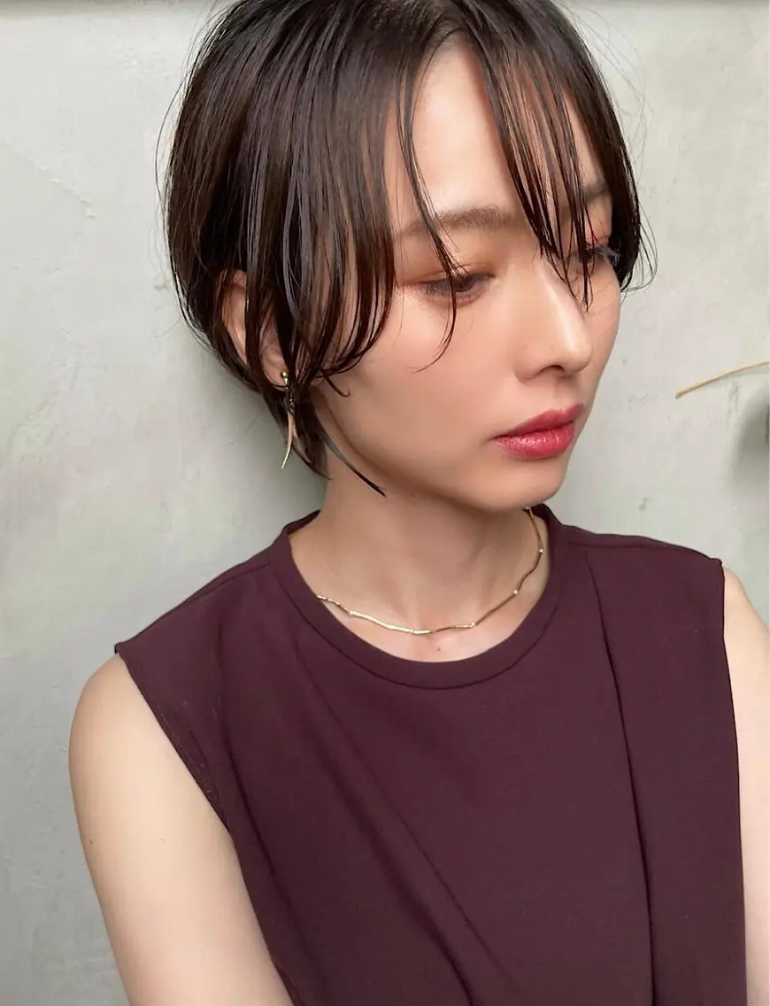 ショート カラー 透明感カラー ハイライトカラー インナーカラー ハイライト 髪質改善 カット ヘアカラー トリートメント misa🫧ナチュラ ル縮毛矯正/髪質改善のヘアスタイル