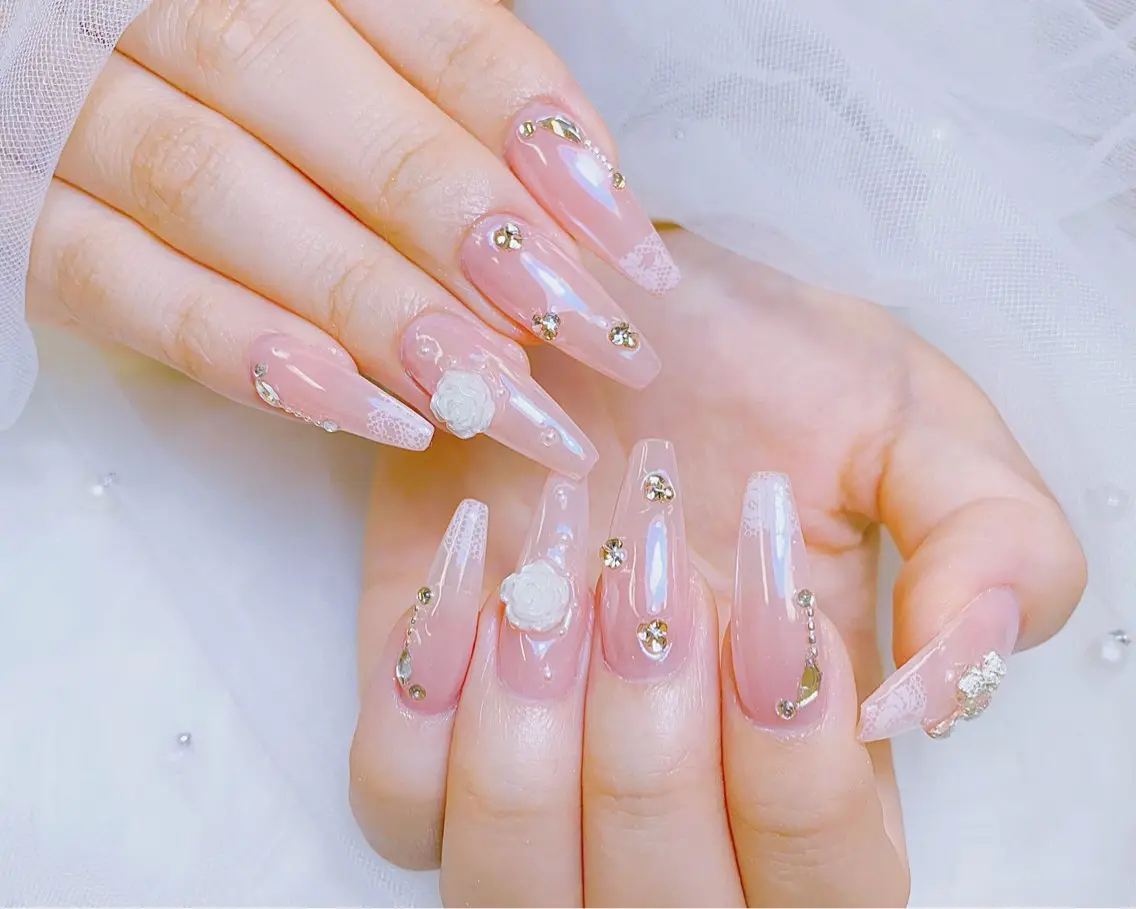 ネイル チークネイル 長さ出し フットネイル 韓国ネイル マグネットネイル ハンドネイル ハンドケア AN NAIL _HOAのネイルデザイン