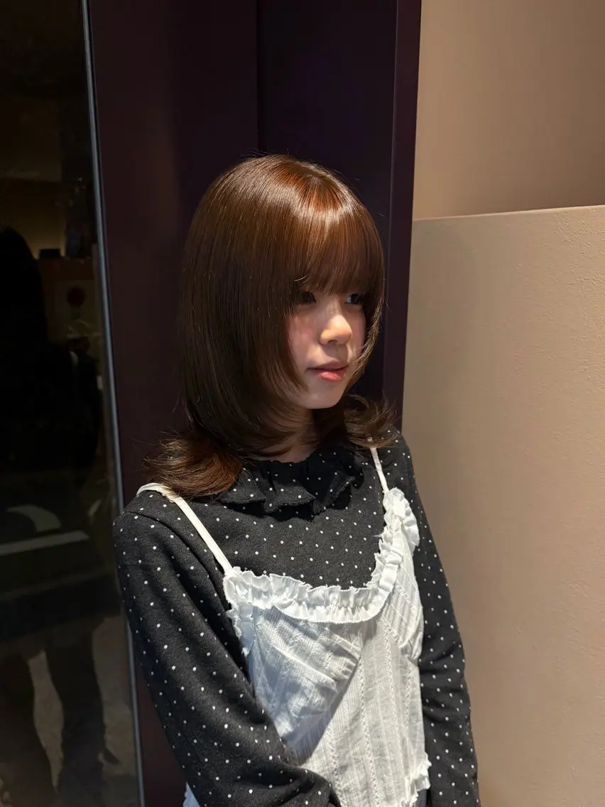 カラー ベージュカラー ヘアカラー YOKE 桃山台 SAKI♩ ܸのヘアスタイル