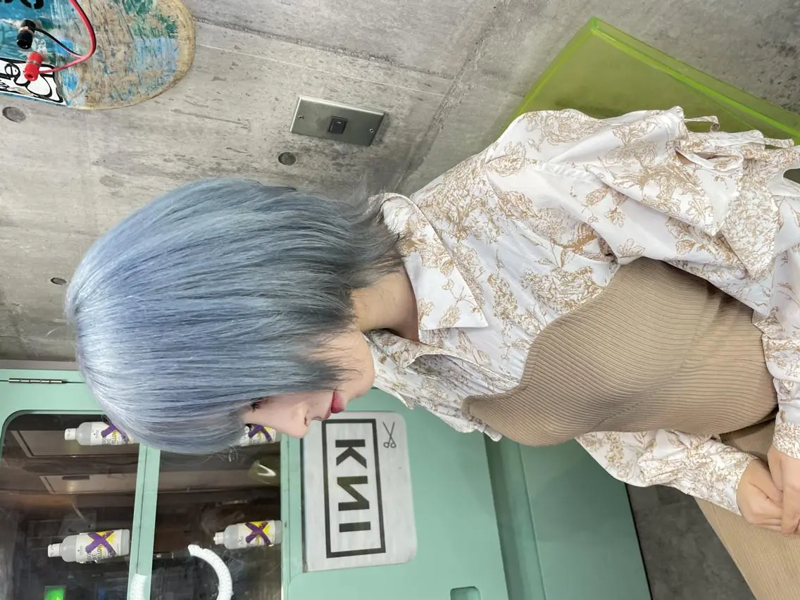 カラー ブリーチ/ウルフ特化 渋谷カルチャー交差点のヘアスタイル
