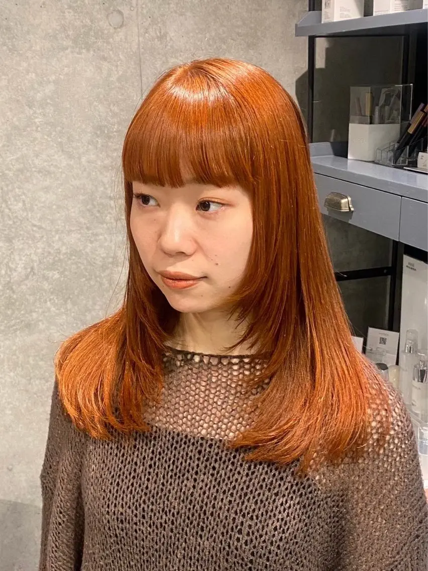 セミロング ヘアカラー 縮毛矯正/髪質改善 なつき🩶のヘアスタイル