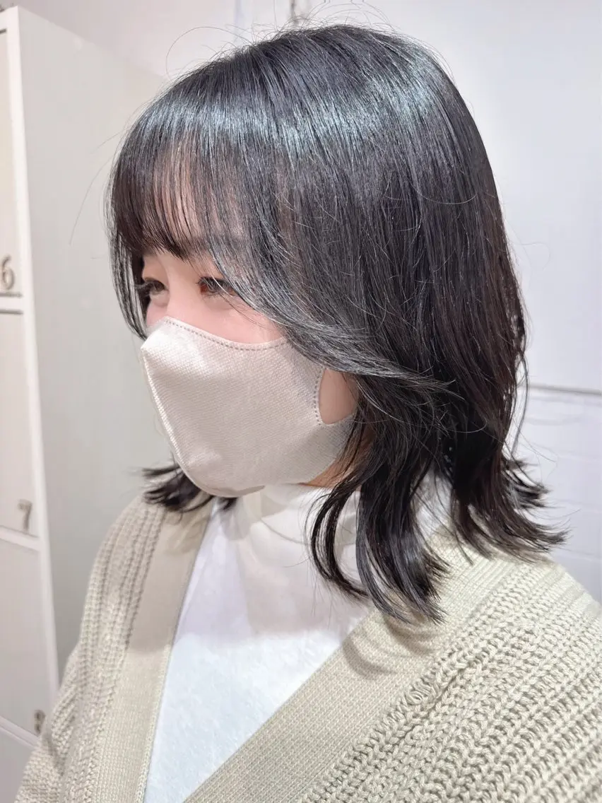 ショート くびれヘア 顔まわりレイヤー 顔周りカット レイヤーカット カット ヘアカラー ボブウルフ/ボブ Satsuki【名駅のヘアスタイル