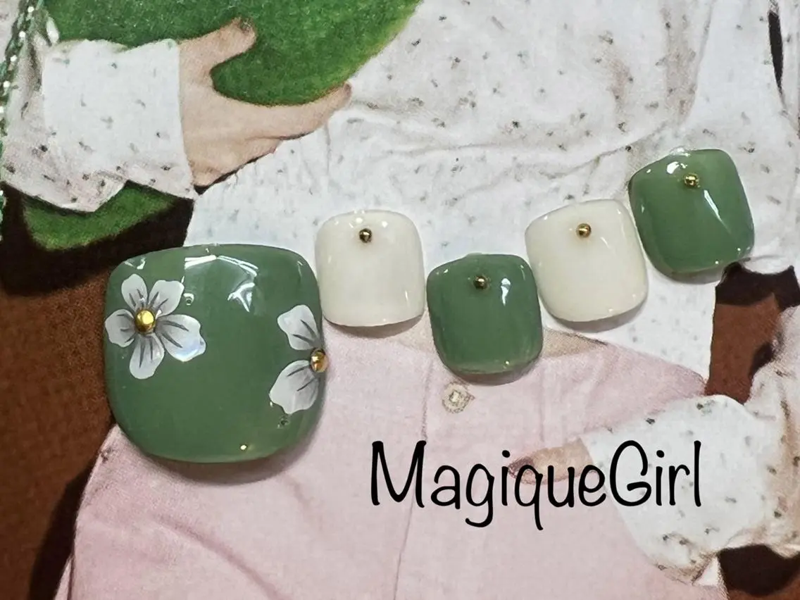 【フット定額デザインネイル】￥7980の写真