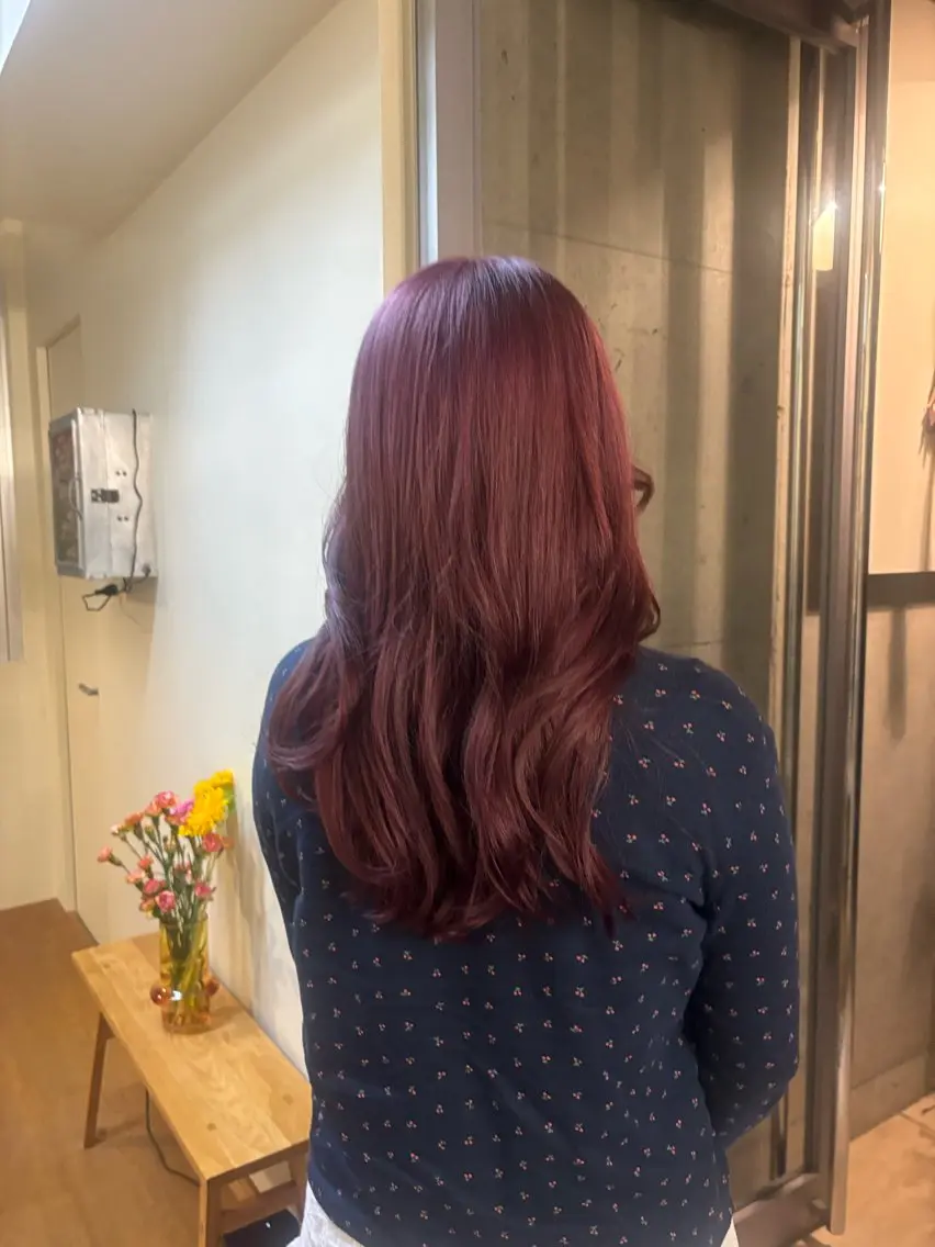 ロング カラー 透明感/暖色カラー ミウのヘアスタイル