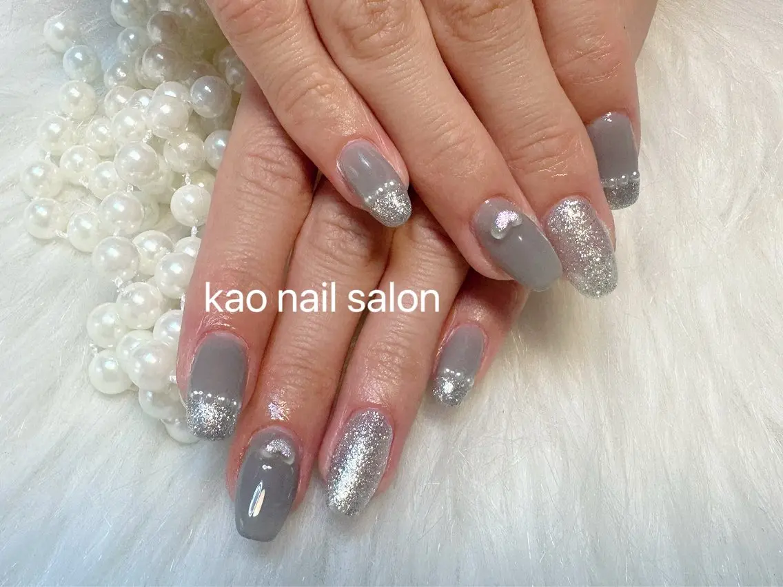 ネイル ハンドネイル kao nail マグネット/長さだしのネイルデザイン