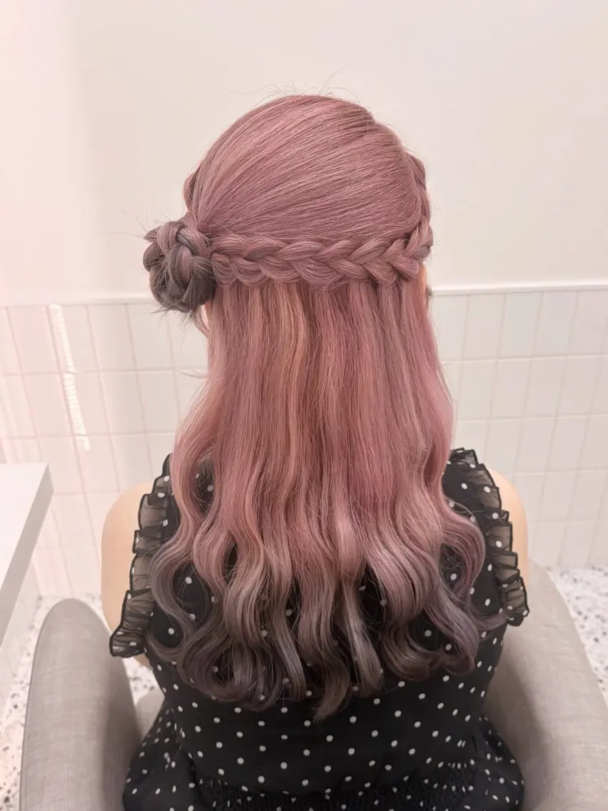 セミロング ヘアセット 木村 しずかのヘアスタイル