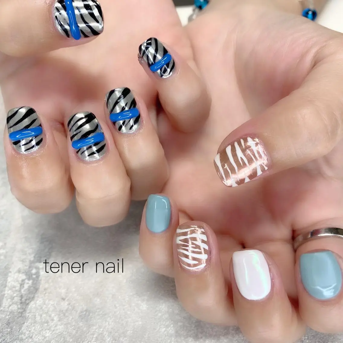 ネイル アニマル柄 テネルネイル tener nailのネイルデザイン