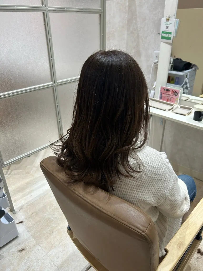 ミディアム カラー ヘアカラー トリートメント ヘアセット 💙まこと💙艶 カラー(Rico)のヘアスタイル