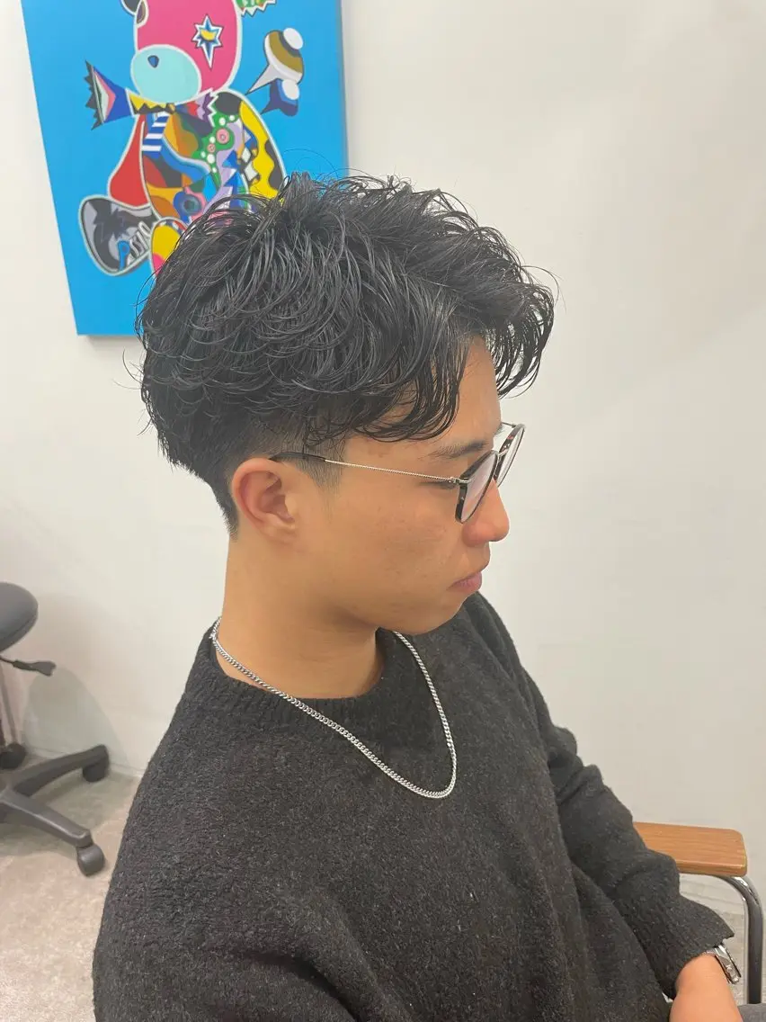 ショート メンズ カット パーマ 中島 耀一朗のヘアスタイル
