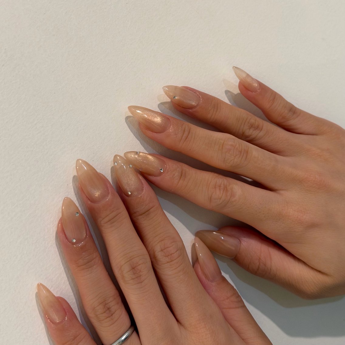 ネイル 長さ出し マグネットネイル ネイルチップ ハンドネイル __shiho. nailのネイルデザイン
