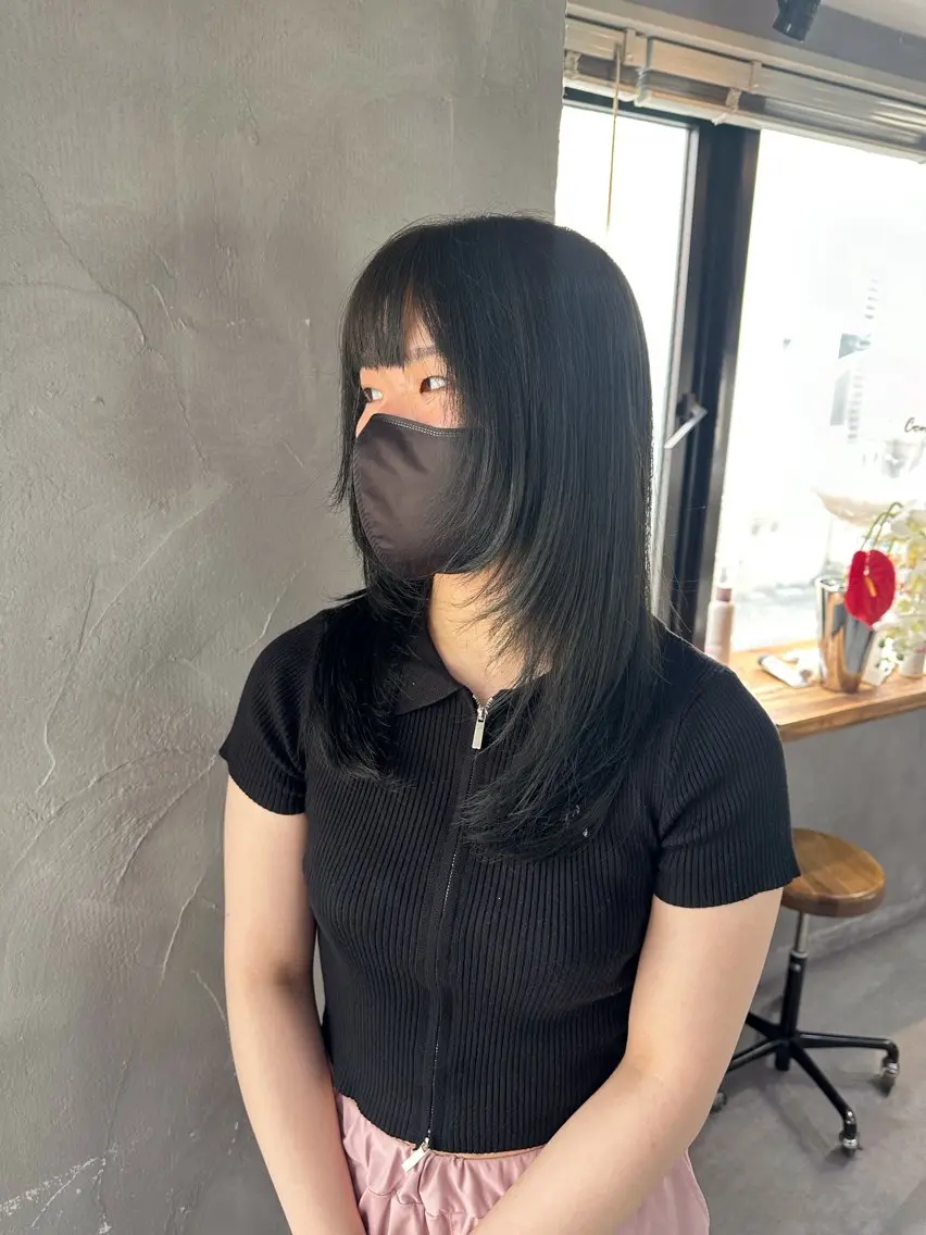 ロング カラー レイヤーカット ロング ウルフ レイヤー パーマ🪐MANAのヘアスタイル