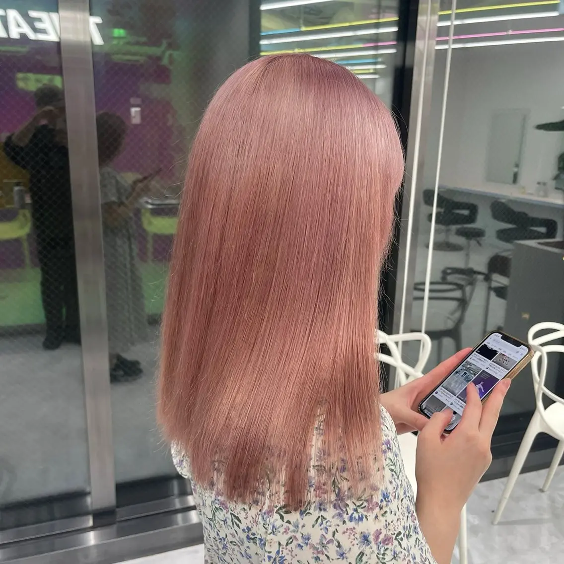 セミロング カラー パーマ ヘアアレンジ メンズ 🤍透明感カラー🤍 似合わせ🤍AINEのヘアスタイル