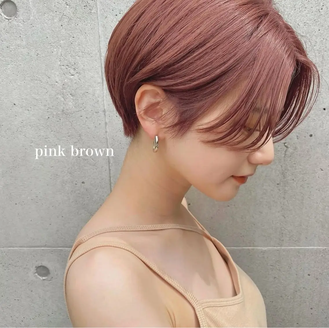 ショート ハンサムショート ショートヘア カット デザインカラー🌼 松原 寿花のヘアスタイル