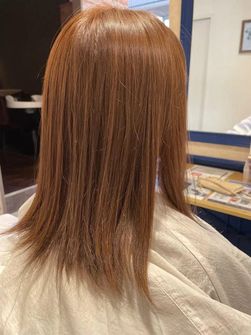 ミディアム カラー YUSICA  所沢 イマムラ✳︎✴︎のヘアスタイル