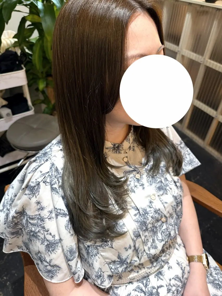 カット＋ 髪質改善カラー ＋Aujuaトリートメントの写真