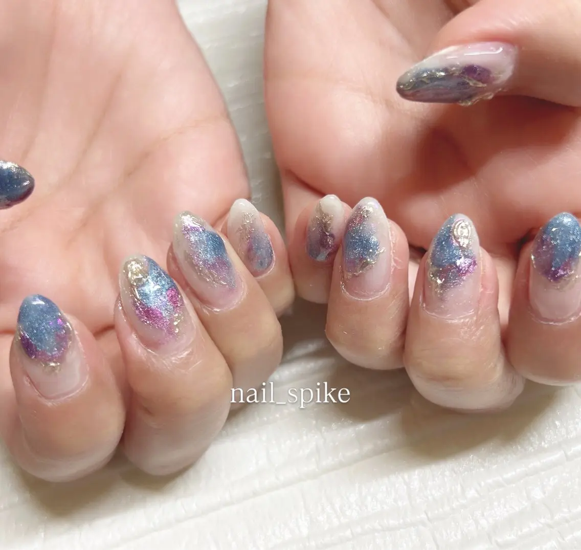 ネイル マグネットネイル ハンドネイル nail spikeのネイルデザイン