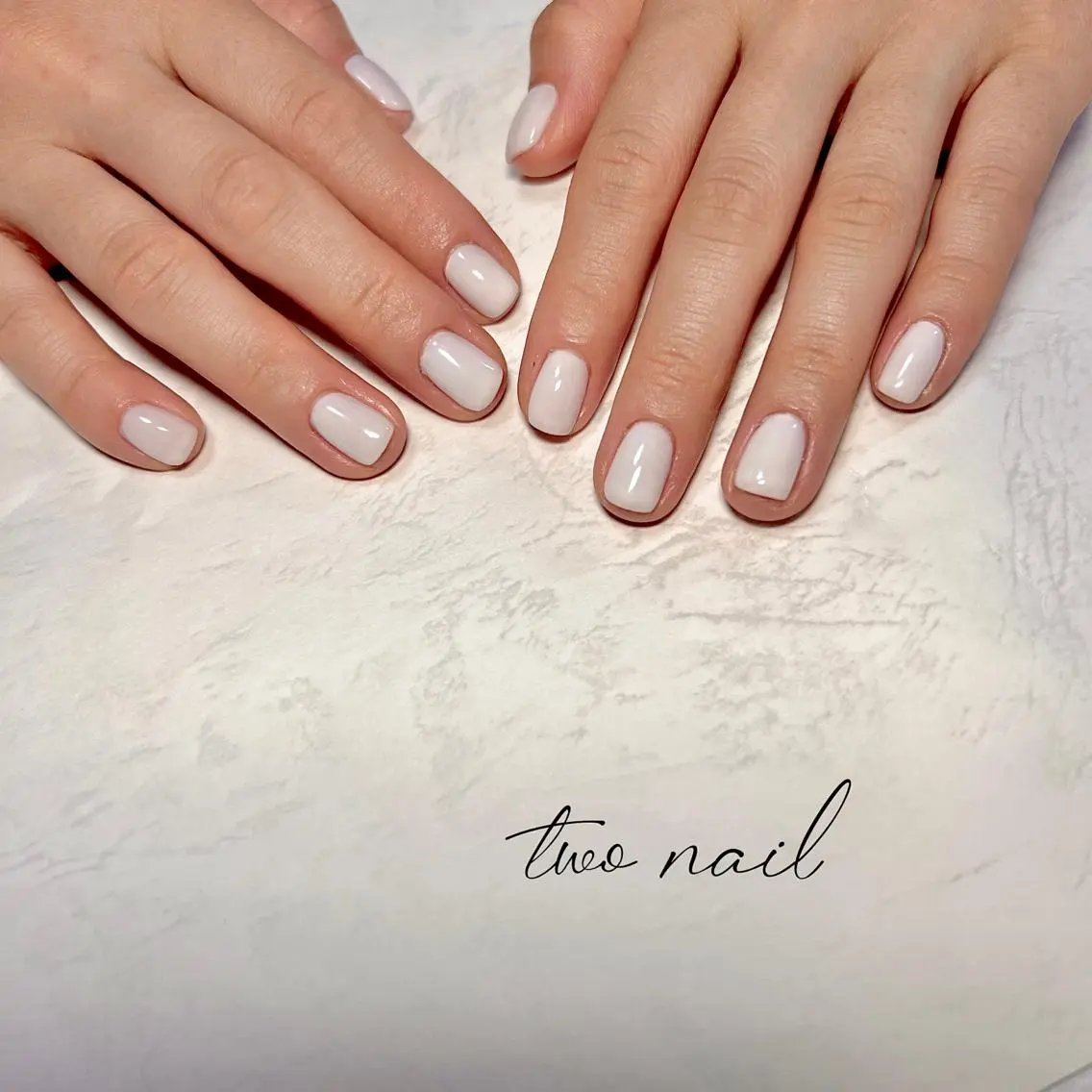 ネイル アートネイル フットネイル ハート ニュアンスネイル ホワイト ハンドネイル two nailのネイルデザイン