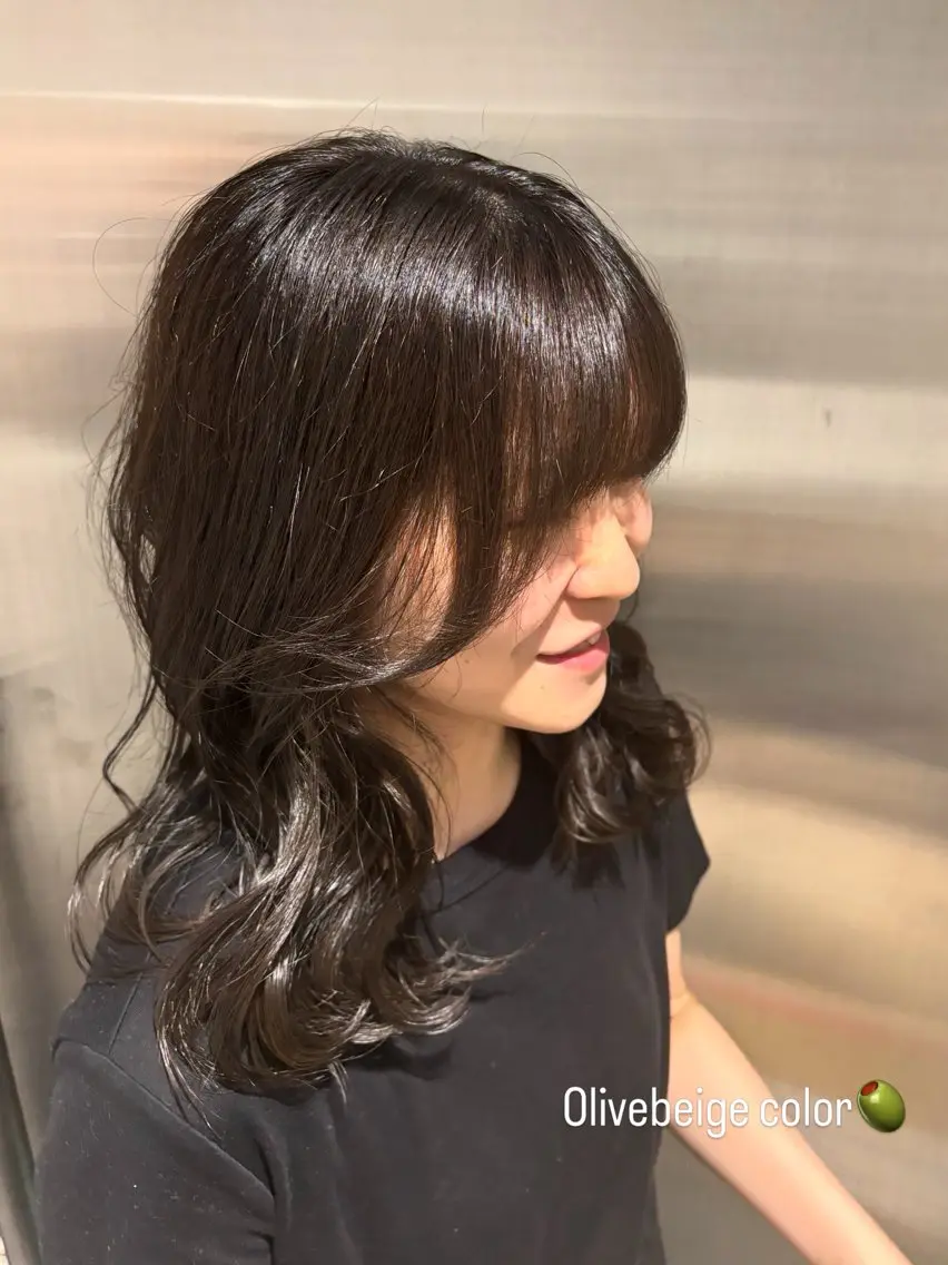 ミディアム ATHENA天神大名 渡邉李凰のヘアスタイル