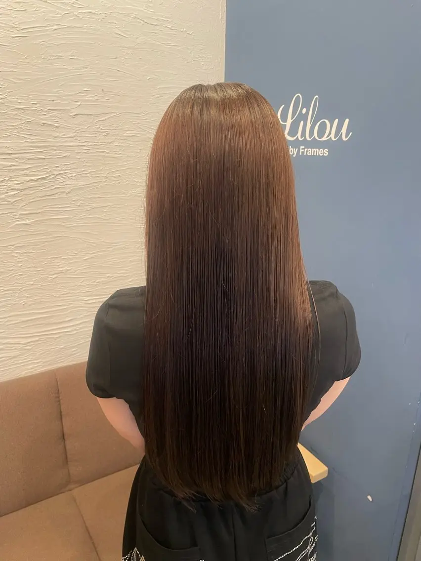 ロング カラー ブリーチ ブリーチなしカラー noda komiのヘアスタイル