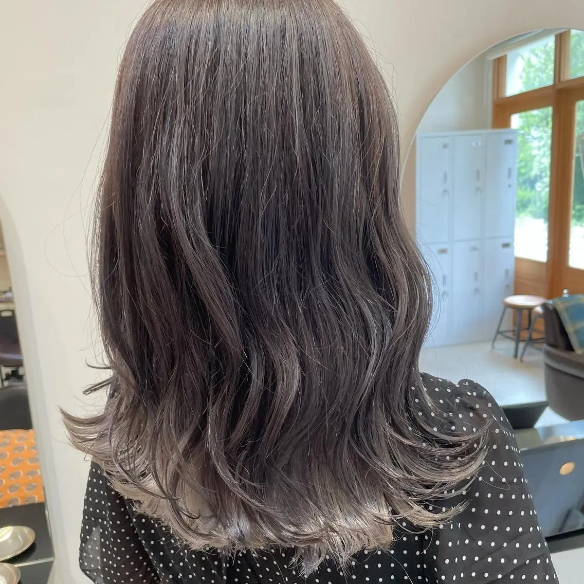 セミロング カラー ヘアアレンジ ヘアカラー トリートメント REONA🪽✨薬院 レイヤーカット🫧のヘアスタイル
