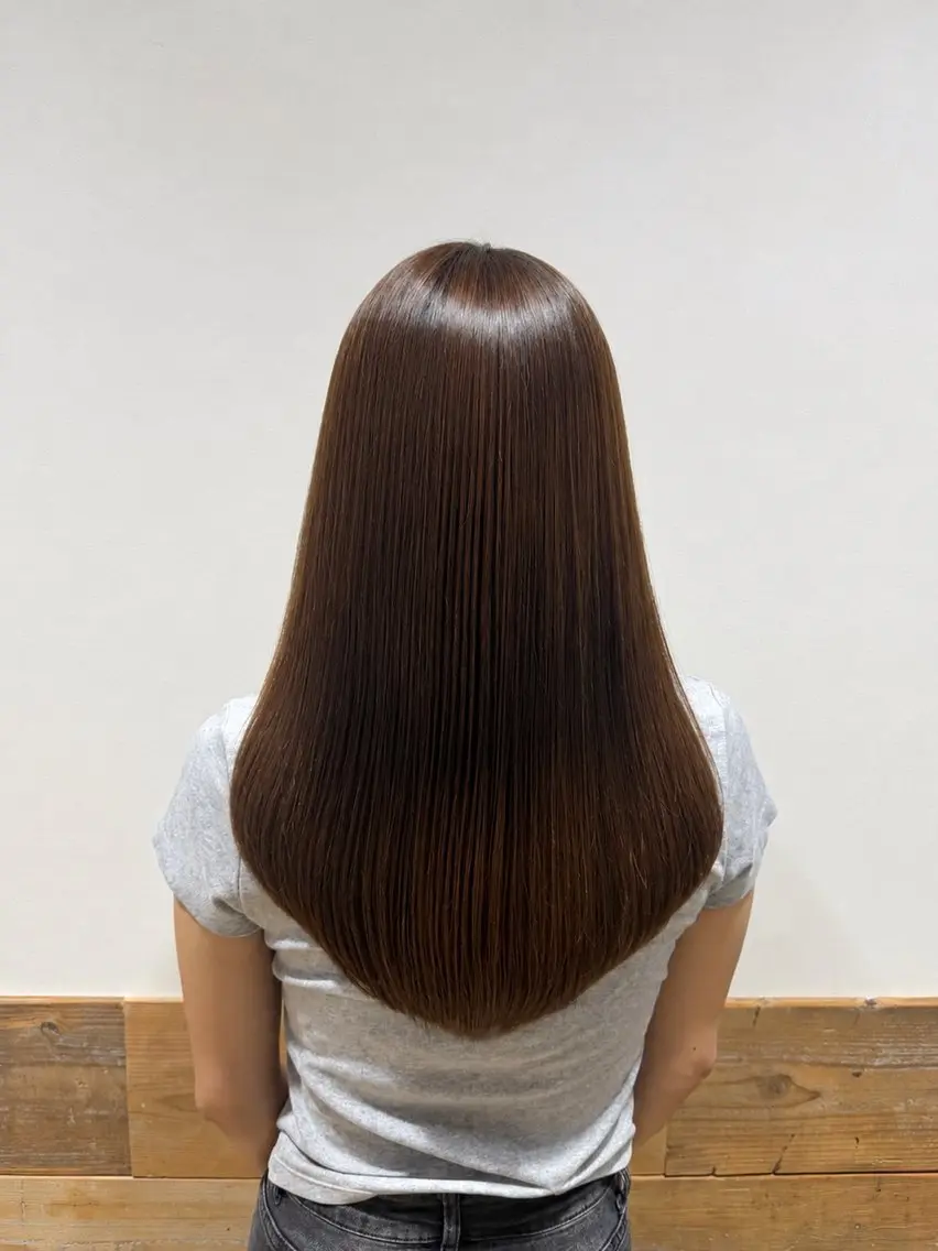 ロング 髪質改善 レイヤーカット トリートメント カット トリートメント 林 彩香のヘアスタイル