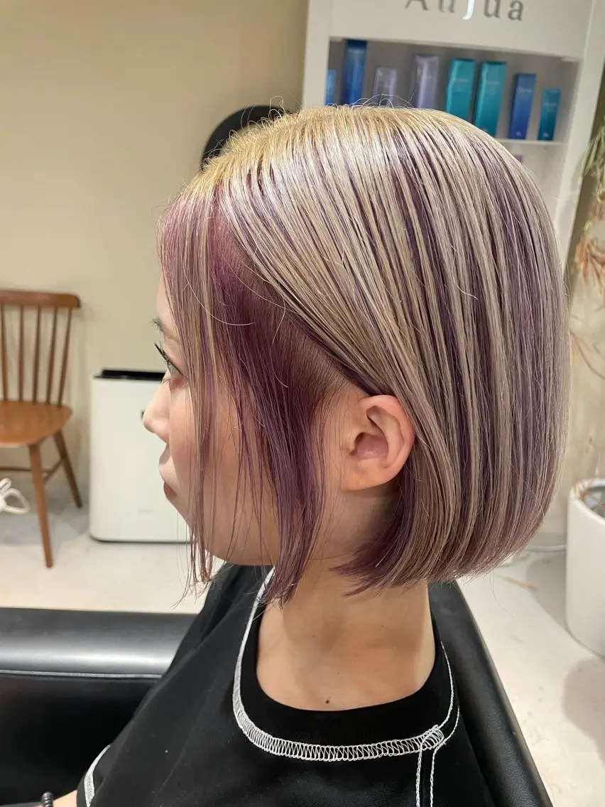 カラー NINE+/代表 ブリーチ特化型サロンのヘアスタイル