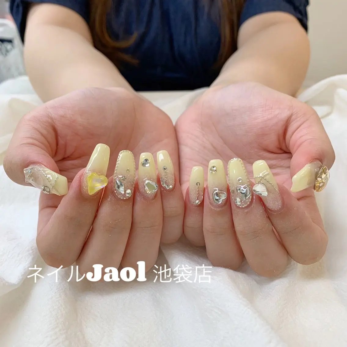ロング 韓国風ヘア ネイルJaol 池袋のネイルデザイン