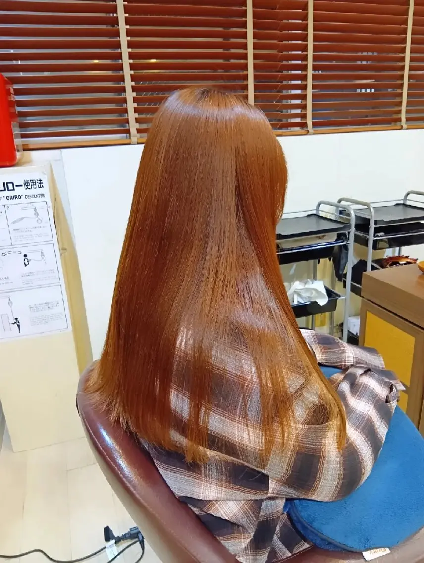 ロング 顔周りカット 似合わせカット 縮毛矯正 カット 縮毛矯正 トリートメント 小林暢🌟Orque 髪質改善サロン🌙のヘアスタイル
